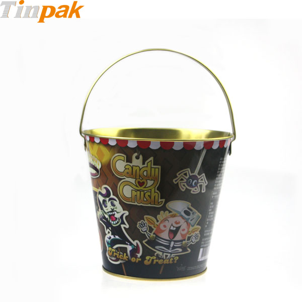 tin ice buckets with handle